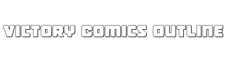 Victory Comics Outline  フリーフォントのダウンロード