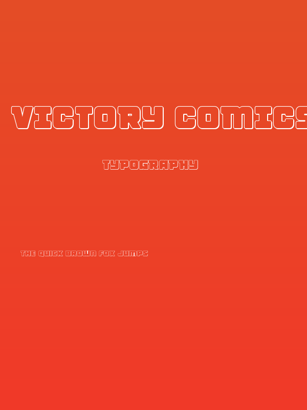 Victory Comics Outline Poster
