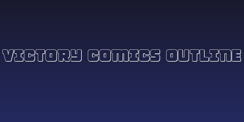 Victory Comics Outline Social Header