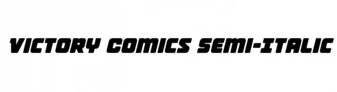 Victory Comics Semi-Italic  フリーフォントのダウンロード