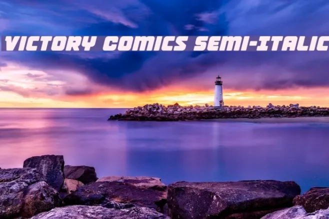 Victory Comics Semi-Italic Example 2