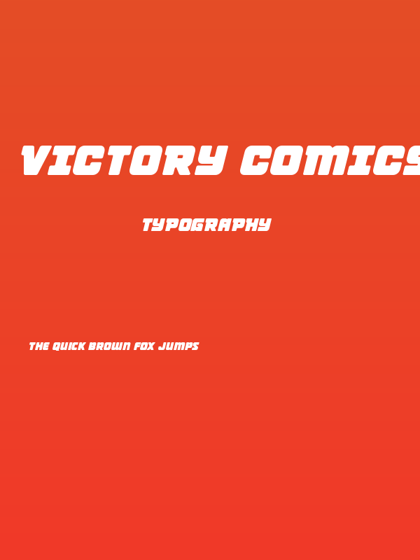 Victory Comics Semi-Italic Poster