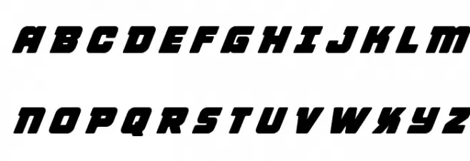 Victory Comics Title Italic フォント 大文字
