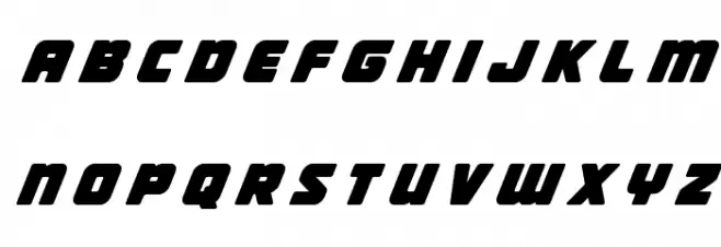 Victory Comics Title Italic 字体 小写