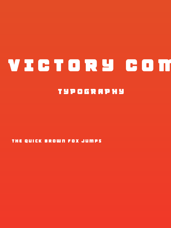 Victory Comics Title Poster