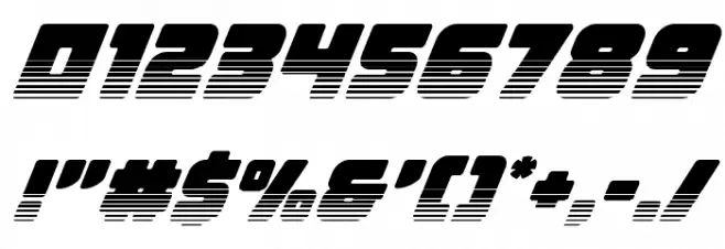 Victory Comics Two-Tone Italic Font OTHER CHARS