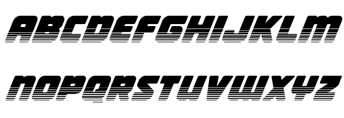 Victory Comics Two-Tone Italic Font LOWERCASE