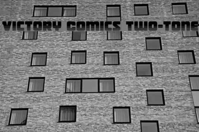 Victory Comics Two-Tone Font examples