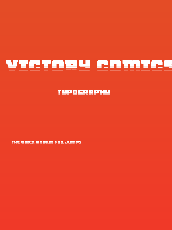 Victory Comics Two-Tone Poster