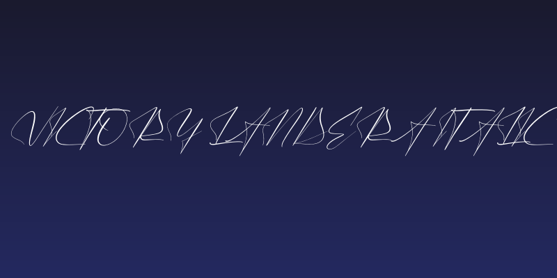 Victory Landera Italic Social Header