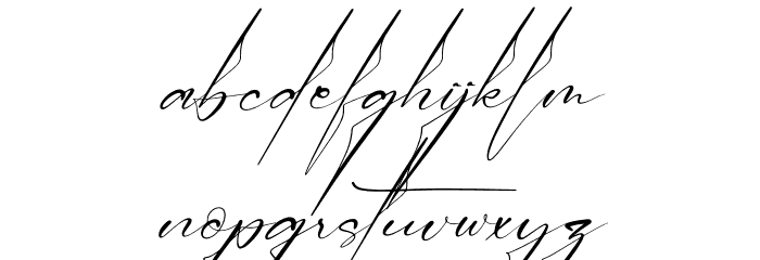 Victory Landera Italic Font LOWERCASE