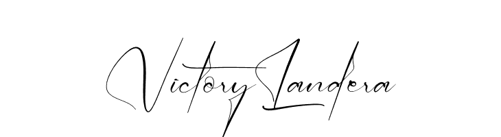 Victory Landera  font caratteri gratis