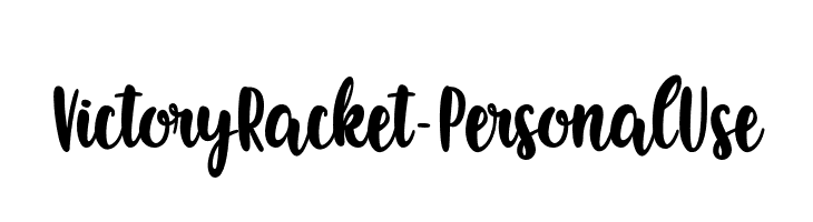 Victory Racket - Personal Use Шрифта