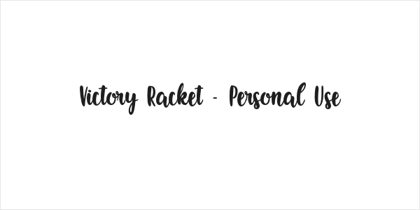 Victory Racket - Personal Use Logo