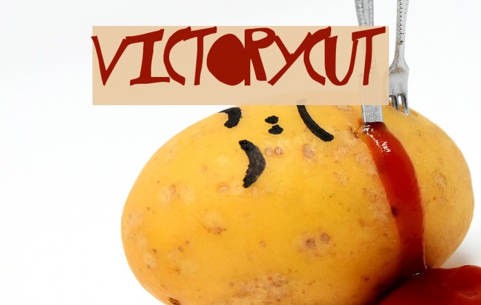 VictoryCut Font examples
