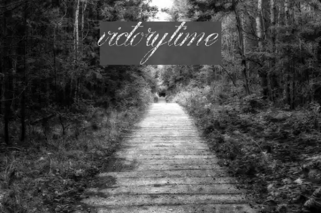 VictoryTime Font examples