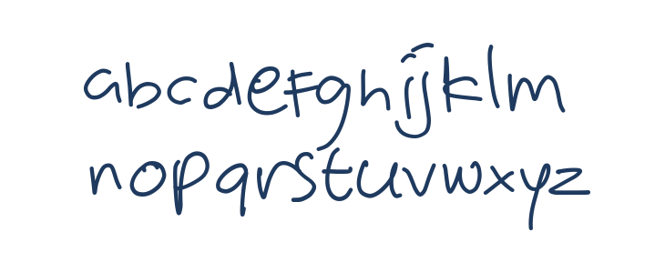Victorya Handwriting Lowercase