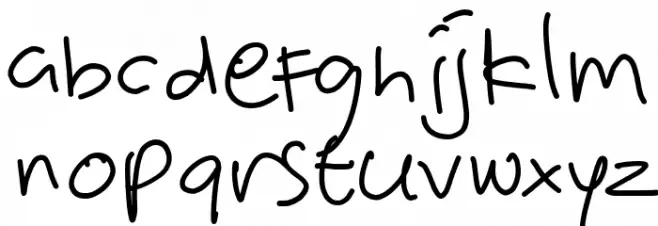 Victorya Handwriting फ़ॉन्ट लोअरकेस
