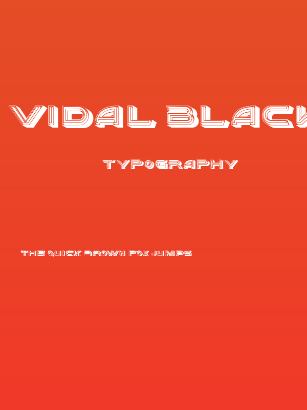 Vidal Black Regular Poster