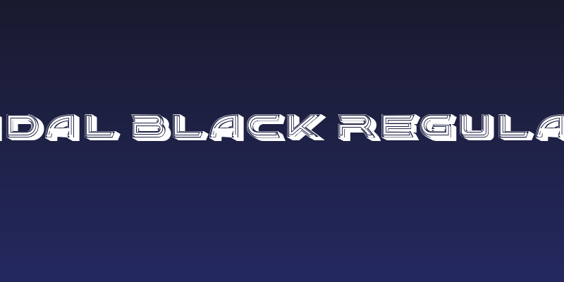 Vidal Black Regular Social Header