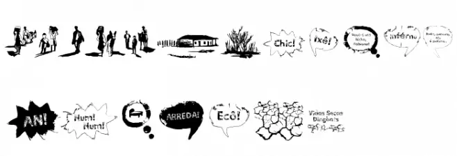 Vidas Secas Dingbats फ़ॉन्ट लोअरकेस