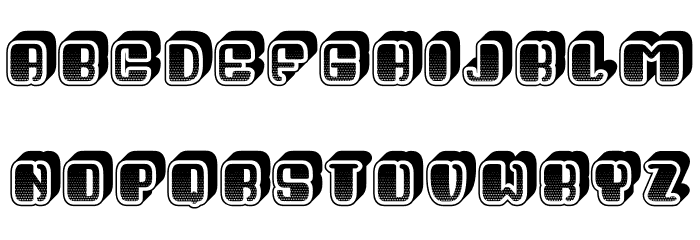 Video Gradient Regular Font LOWERCASE