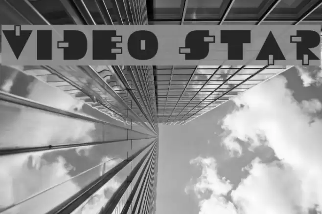 Video Star Font examples