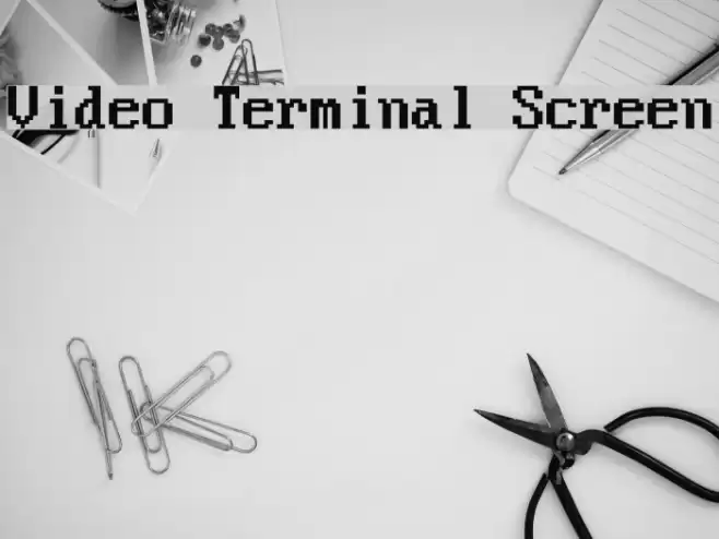 Video Terminal Screen Font examples