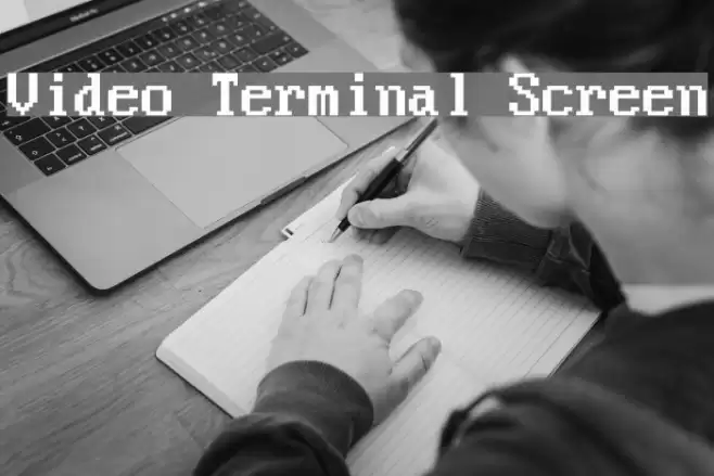 Video Terminal Screen Font examples