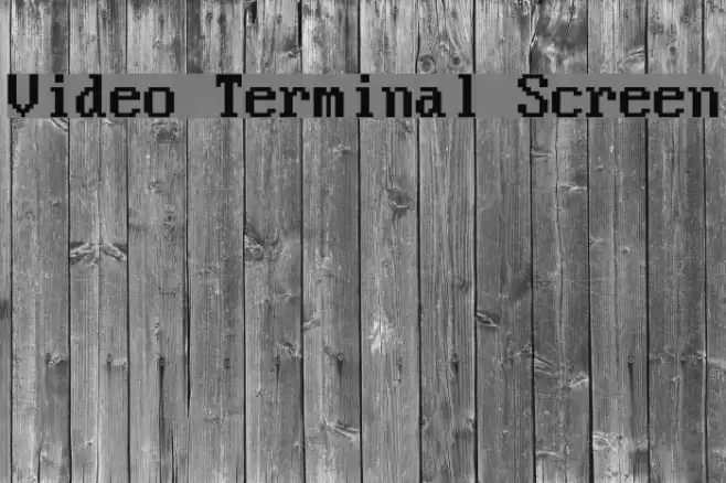 Video Terminal Screen Font examples