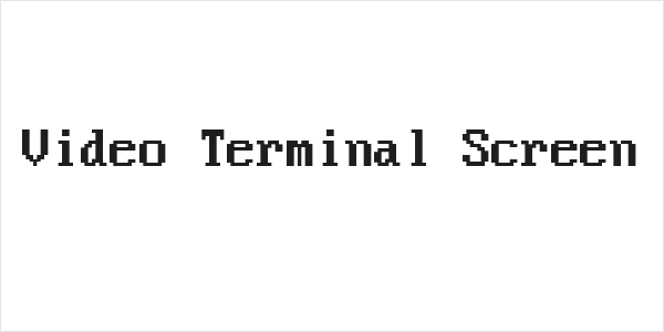 Video Terminal Screen Logo
