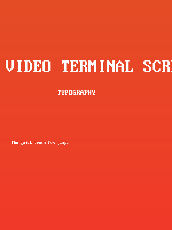 Video Terminal Screen Poster