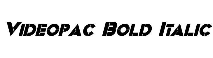 Videopac Bold Italic  font caratteri gratis
