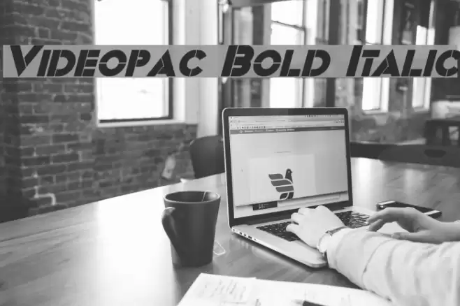 Videopac Bold Italic Font examples
