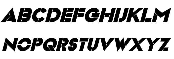 Videopac Bold Italic Font LOWERCASE