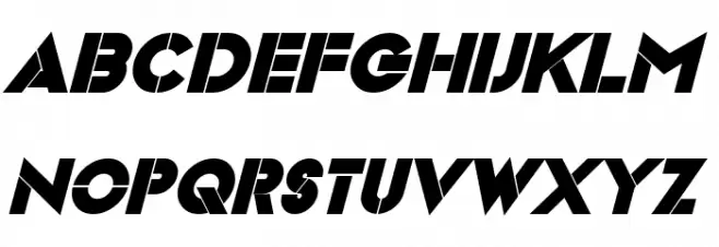 Videopac Bold Italic خط أحرف صغيرة