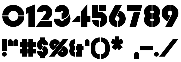 Videopac Bold Font OTHER CHARS