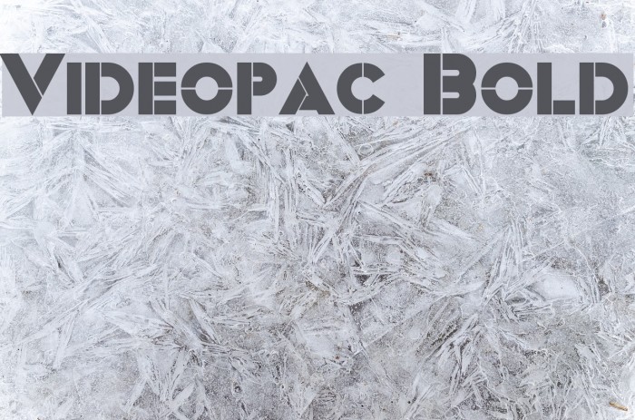 Videopac Bold Font examples
