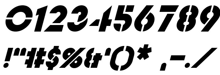 Videopac Italic フォント その他の文字