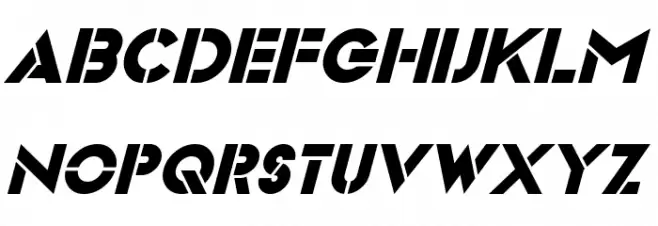 Videopac Italic Шрифта ВЕРХНИЙ