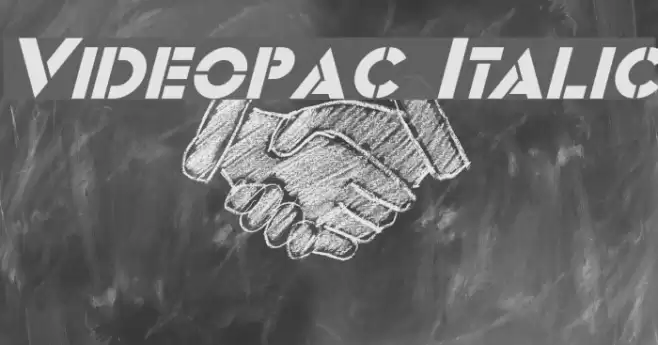Videopac Italic Font examples