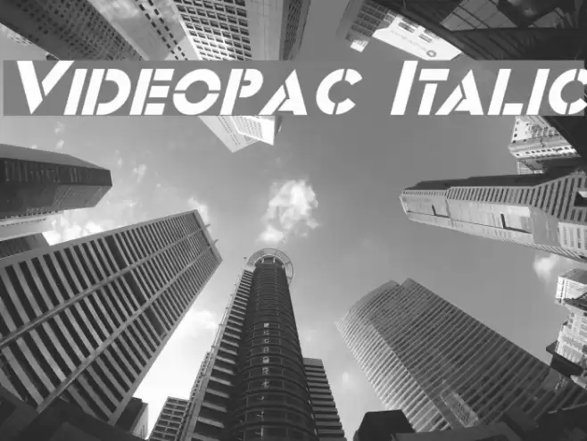 Videopac Italic Font examples