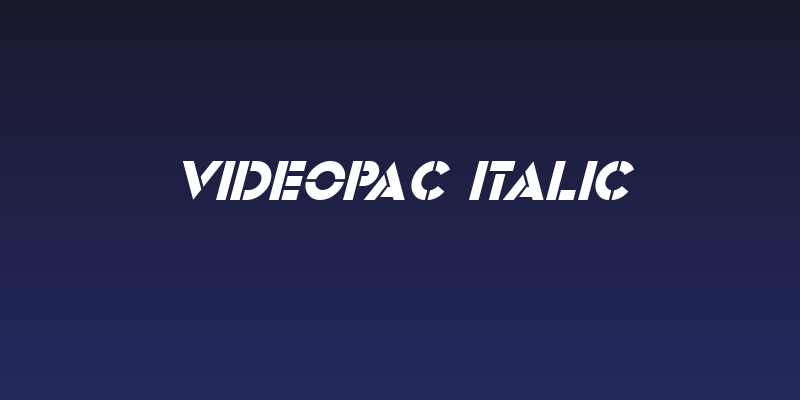 Videopac Italic Social Header