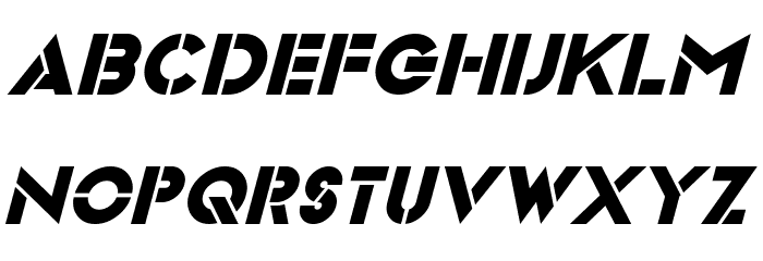 Videopac Italic フォント 小文字