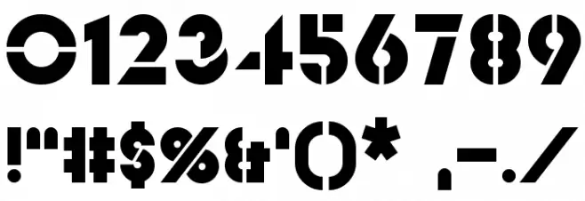 Videopac Font OTHER CHARS