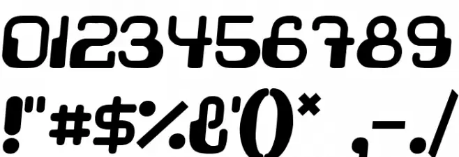 Videophreak Font OTHER CHARS