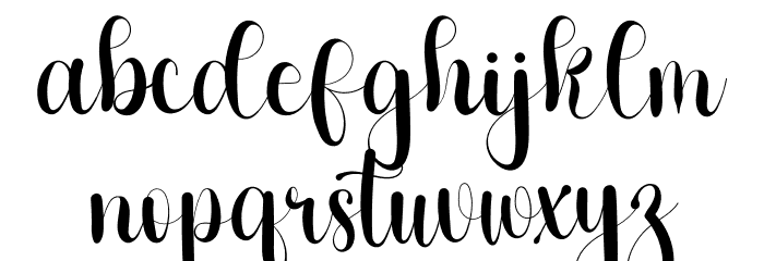 Vidiya Font LOWERCASE