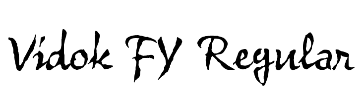 Vidok FY Regular  नि: शुल्क फ़ॉन्ट्स डाउनलोड