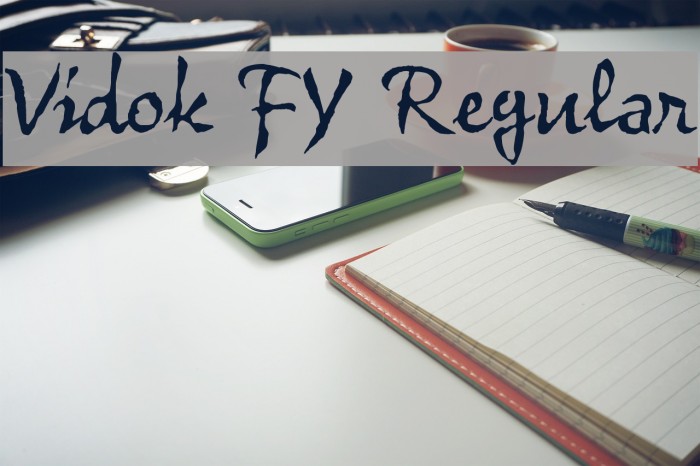 Vidok FY Regular Font examples