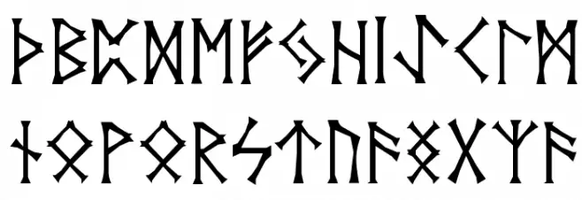 Vid's Norse Schriftart Groß
